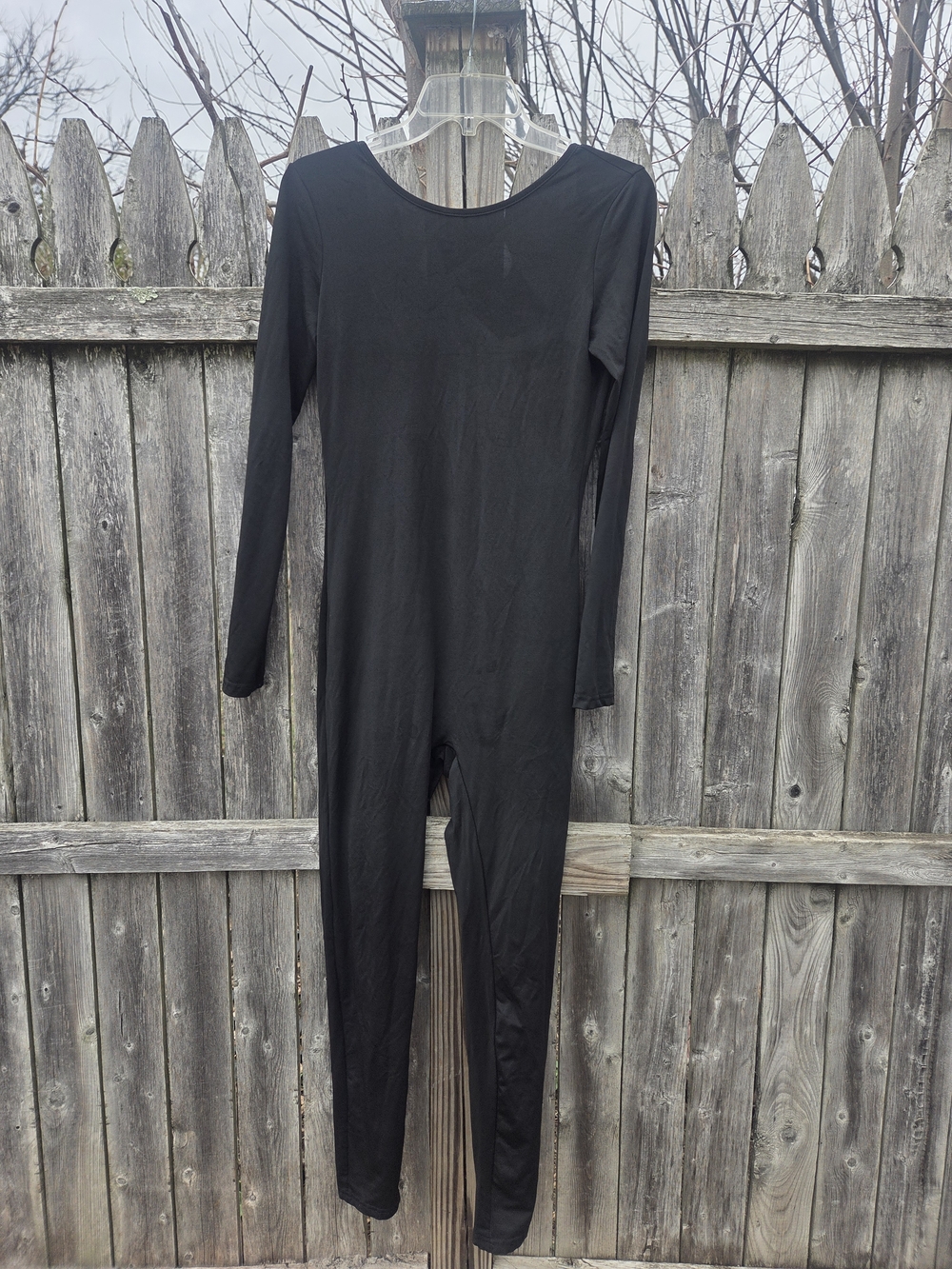 Black Long-Sleeve Jumpsuit